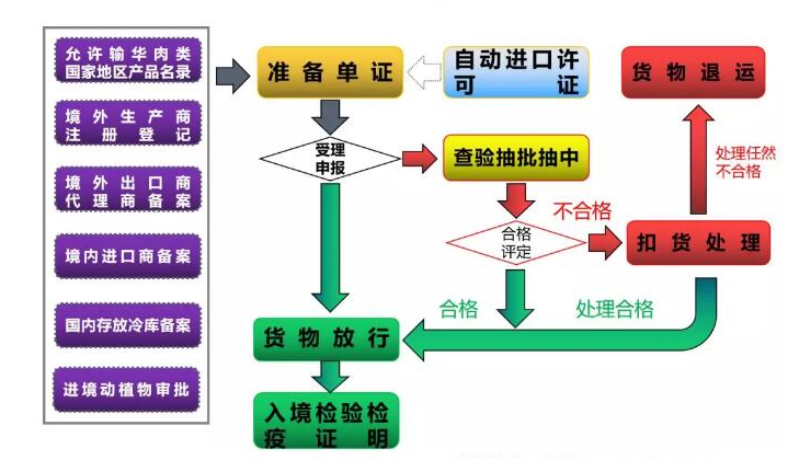 食品药品清关流程图详解，进口流程与要点概览