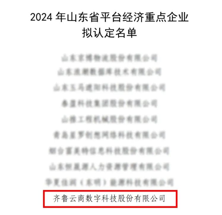 山东六家企业入选2024年双跨工业互联网平台名单，引领数字化转型浪潮