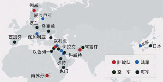 美国全球驻军概览，军事基地分布一览表